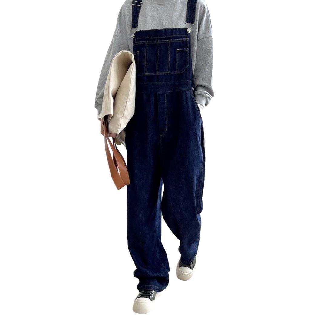 Baggy denim jumpsuit for women