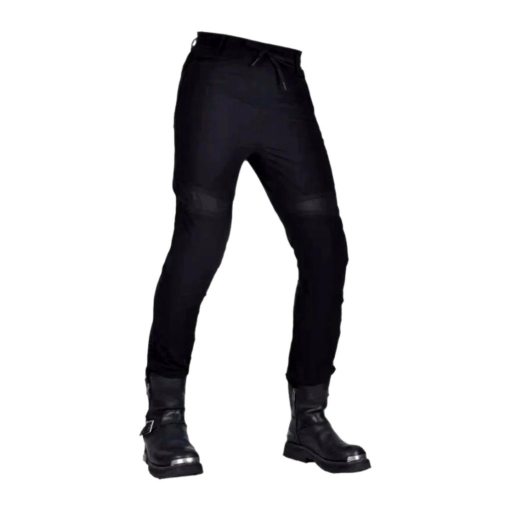 Biker mid-waist men denim pants