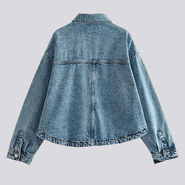 Street chore jeans jacket for women