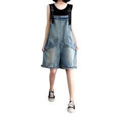 Baggy women denim romper