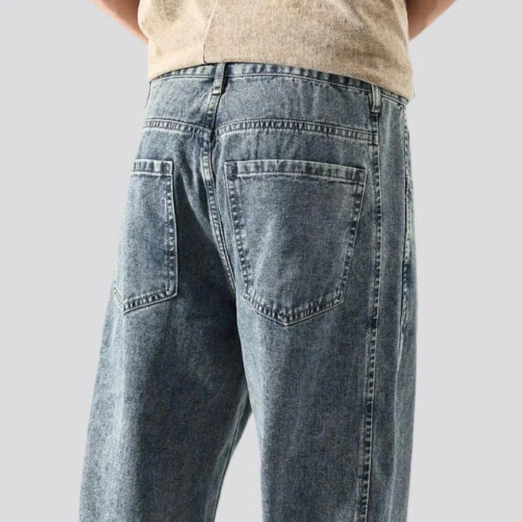 Baggy Herren Stonewashed Jeans