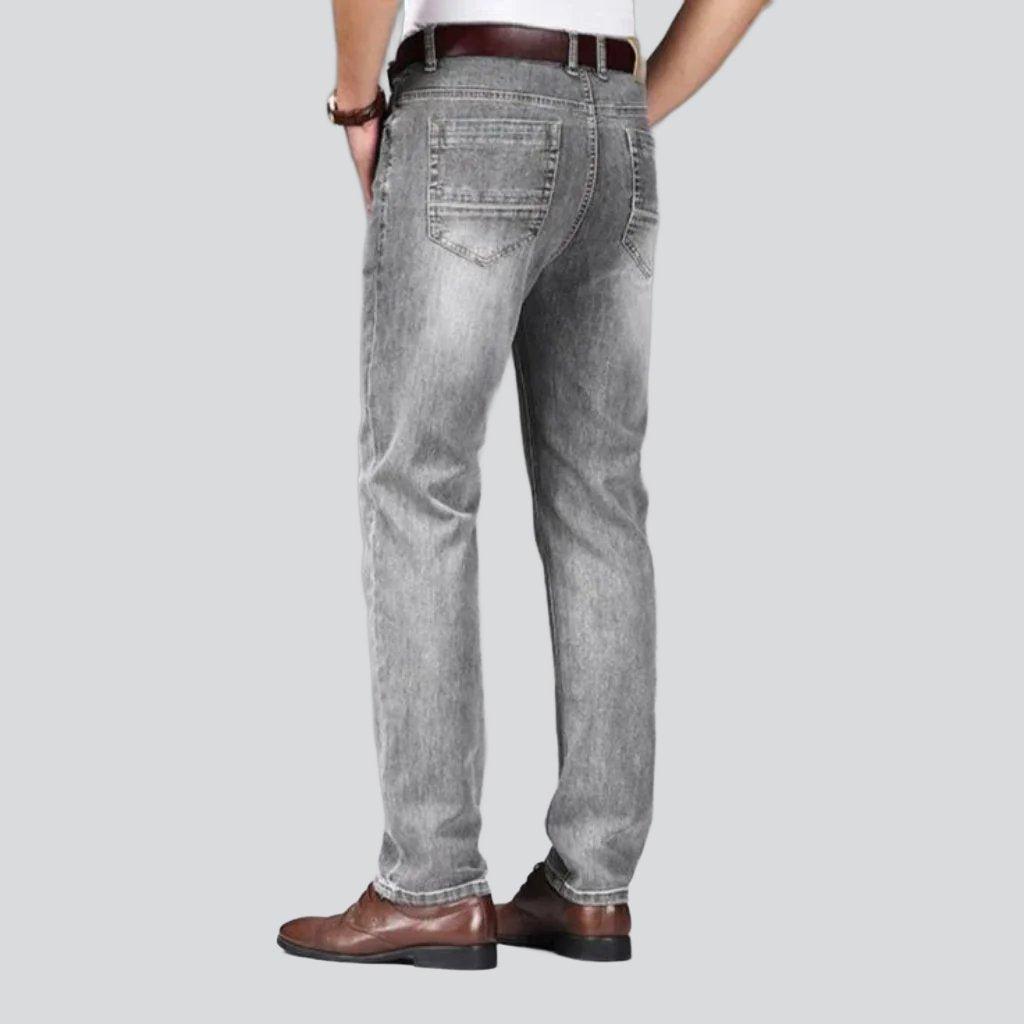 Thin-sanded men casual jeans