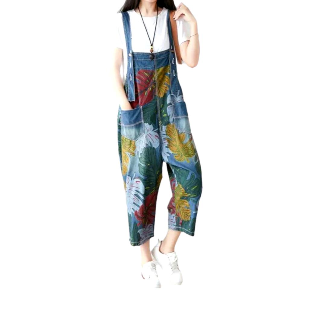 Baggy jean jumpsuit for ladies