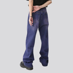 Jeans color morado para mujer