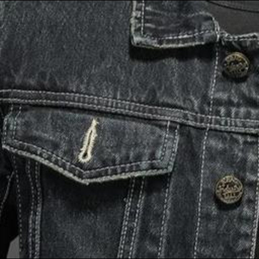 Street men denim jacket