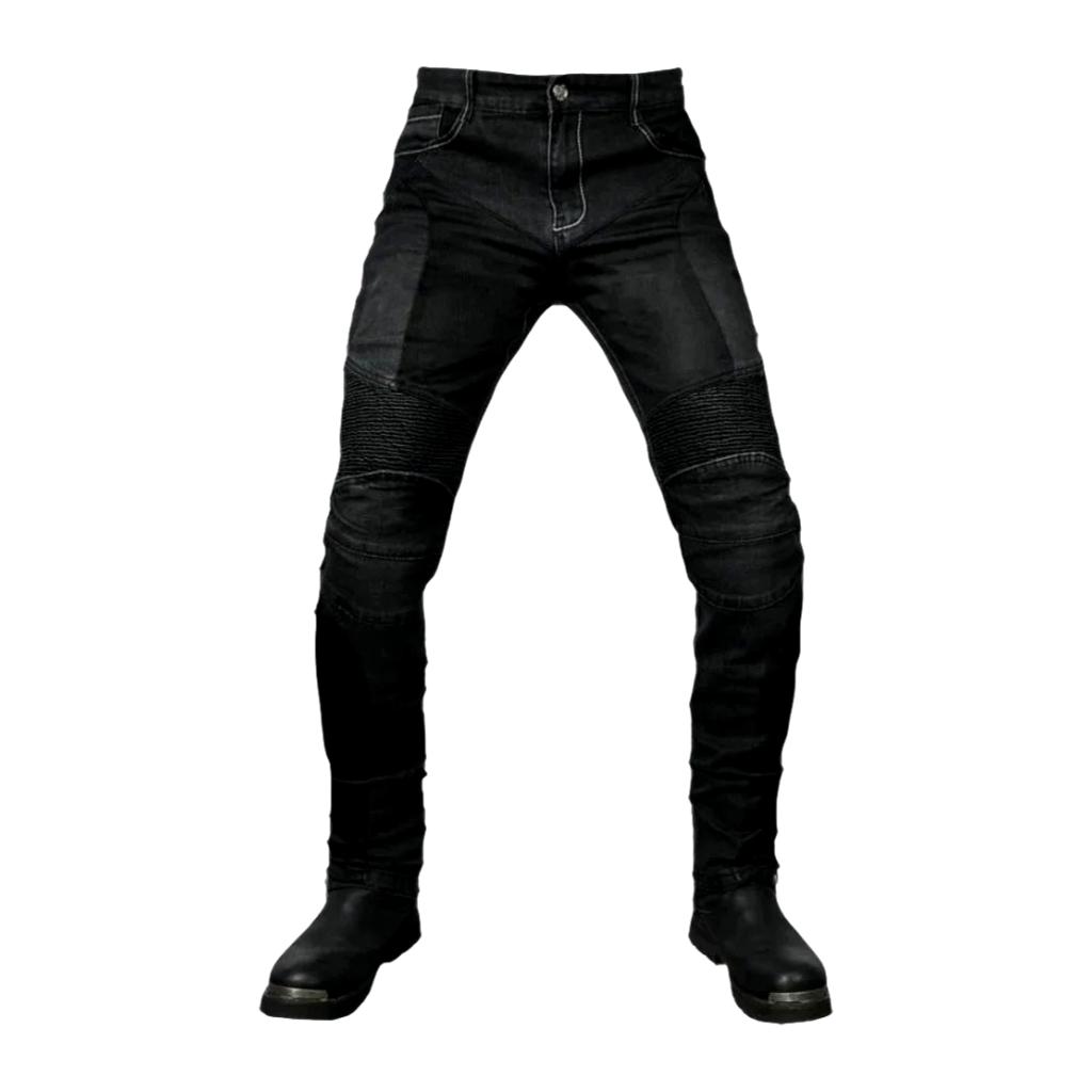 Color protective men moto jeans