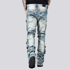 Mid-waist men jeans