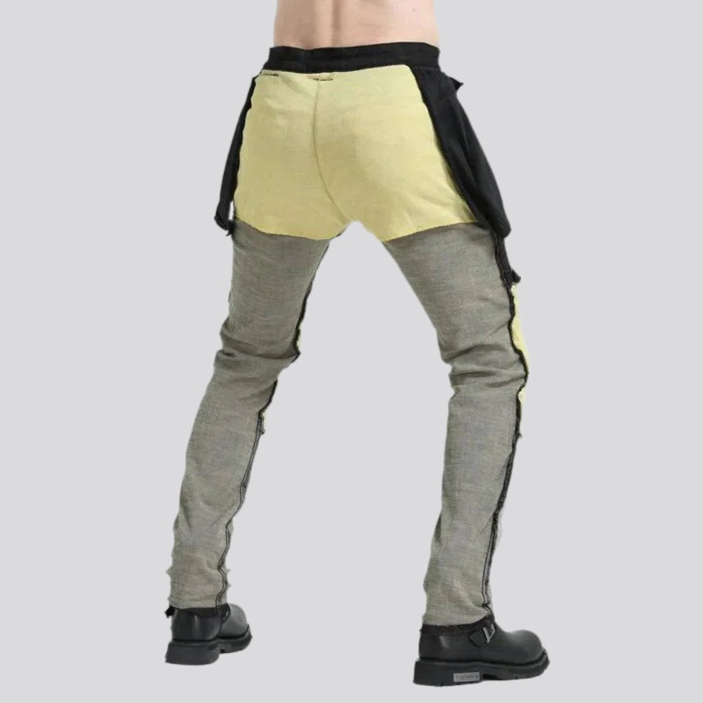 Schlanke Herren Bikerjeans