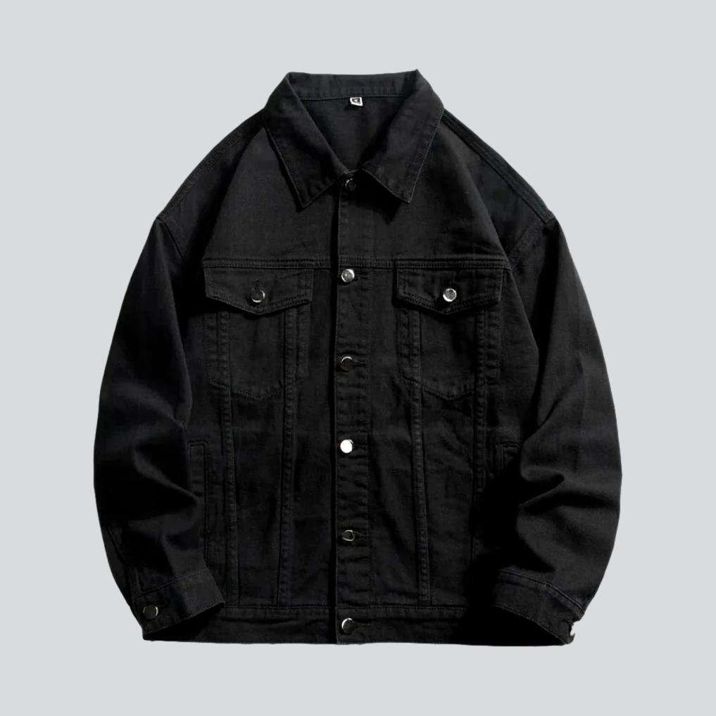 Color y2k men denim jacket