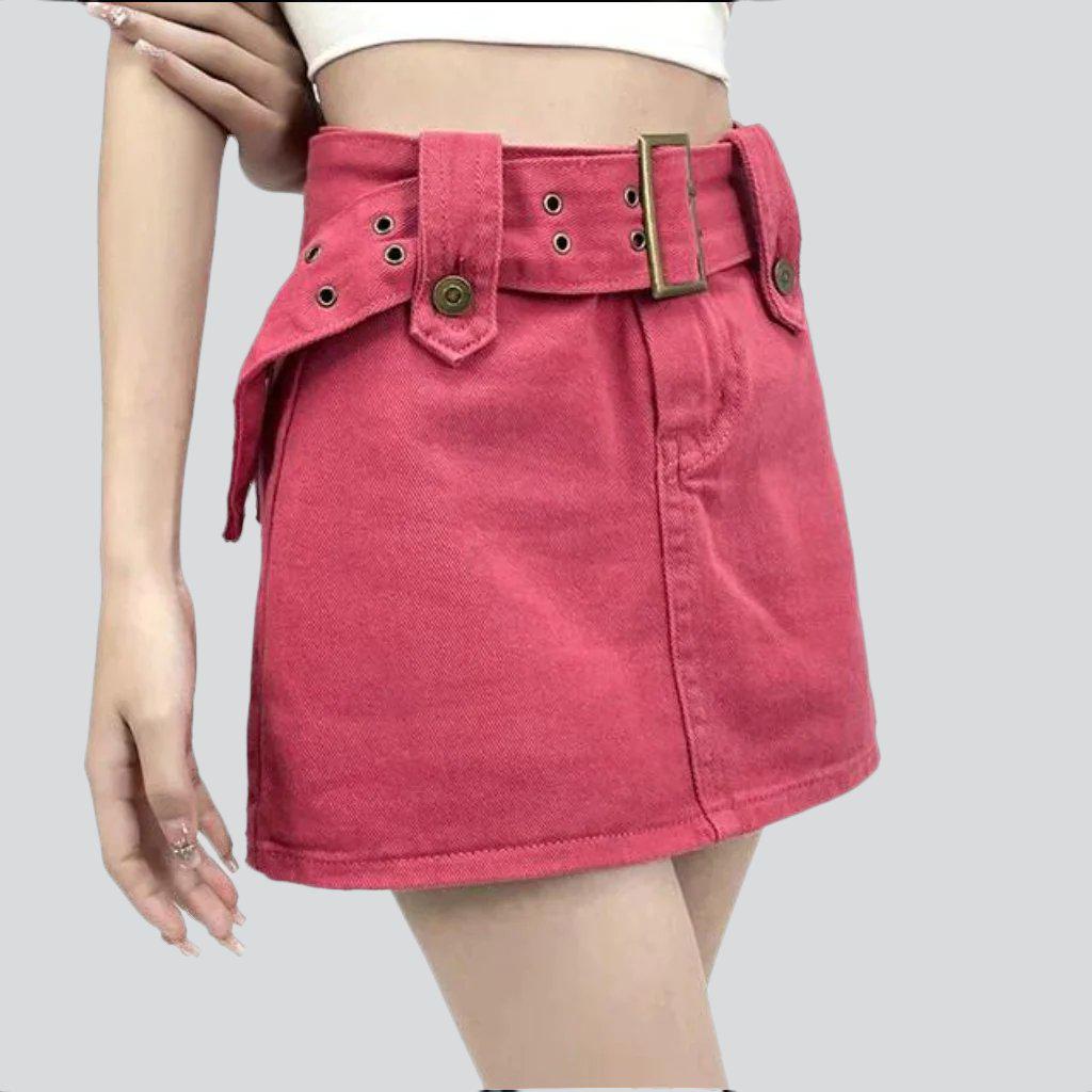 Women denim skirt