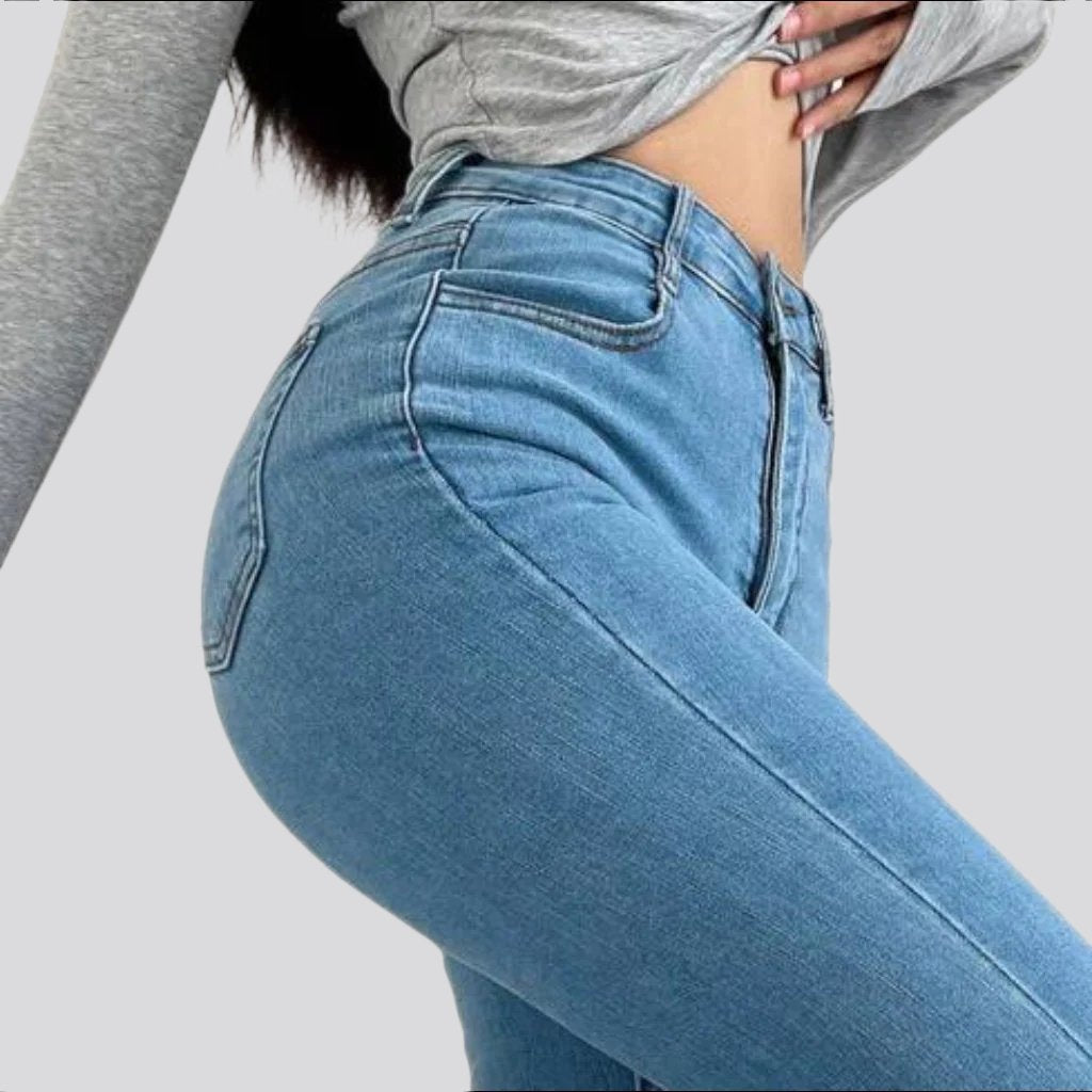 Bootcut stretchy jeans for women