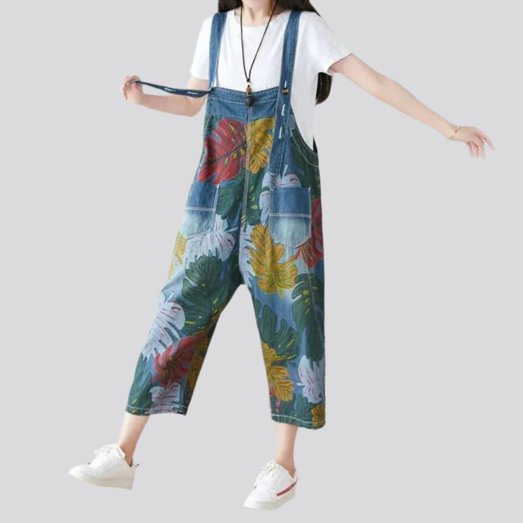 Baggy jean jumpsuit for ladies