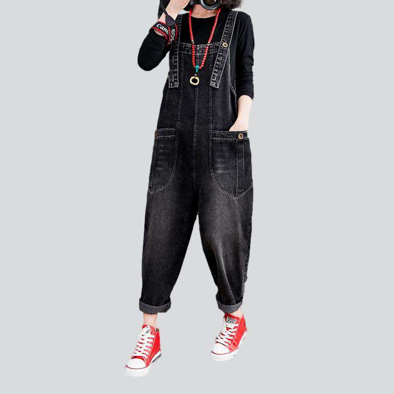 Jeans-Jumpsuit mit bequemen Taschen