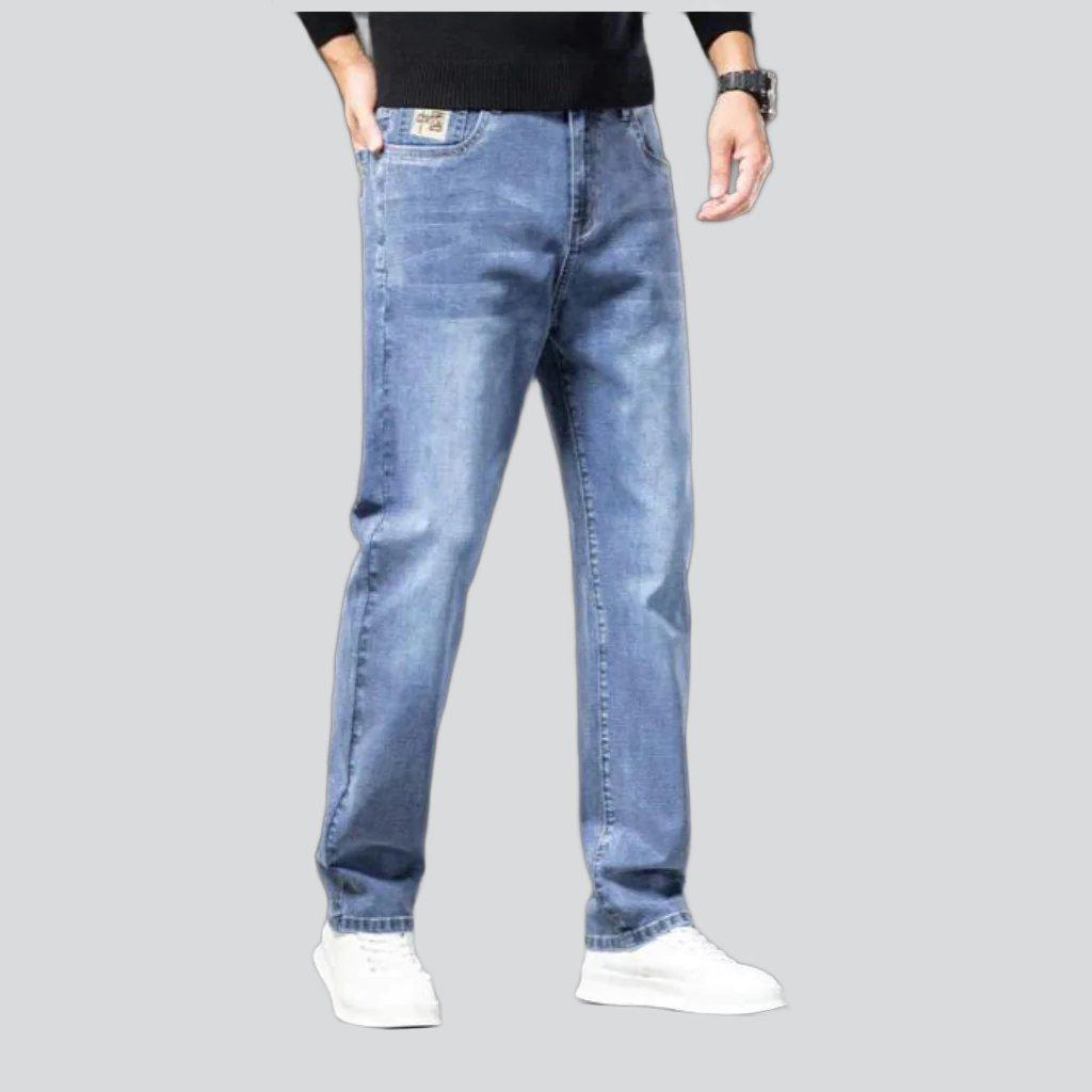 Sanded business casual men jeans