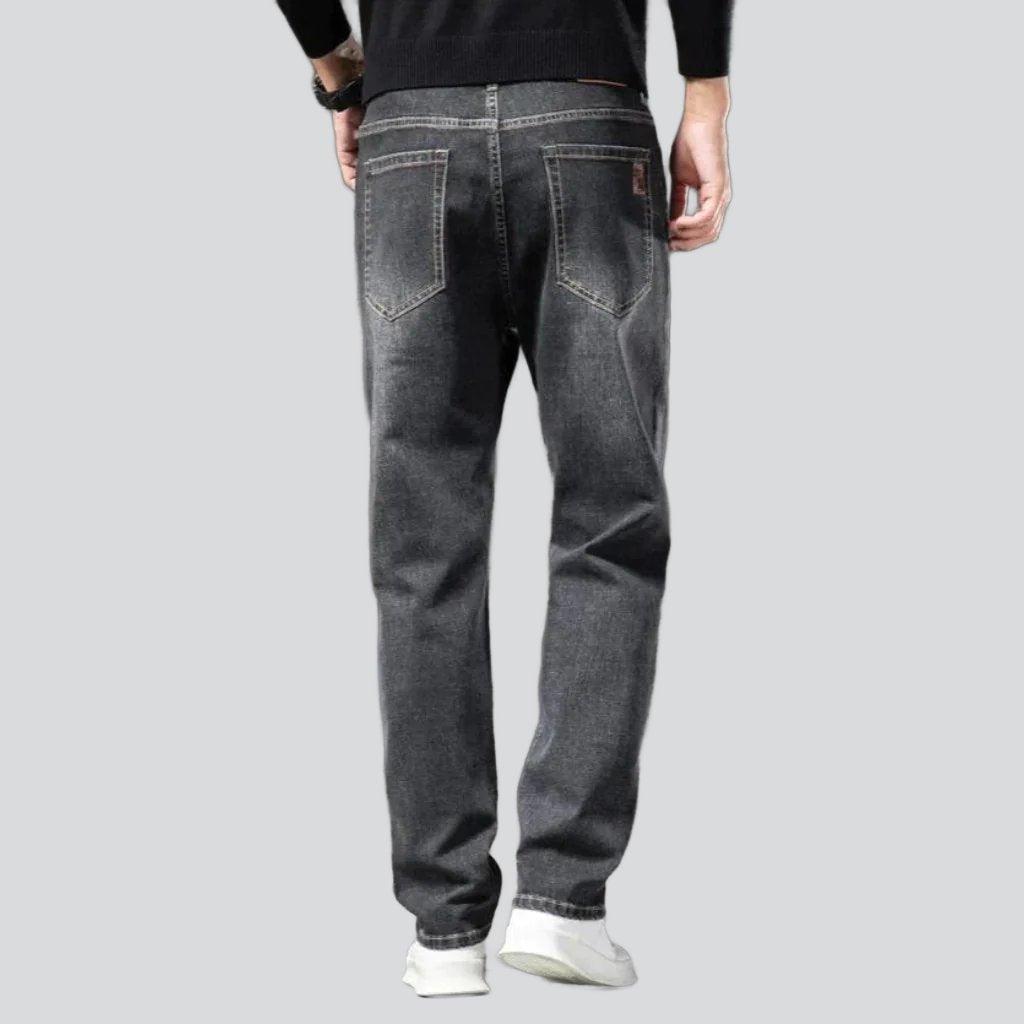 Sanded business casual men jeans