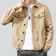 Chaqueta vaquera informal y entallada para hombre