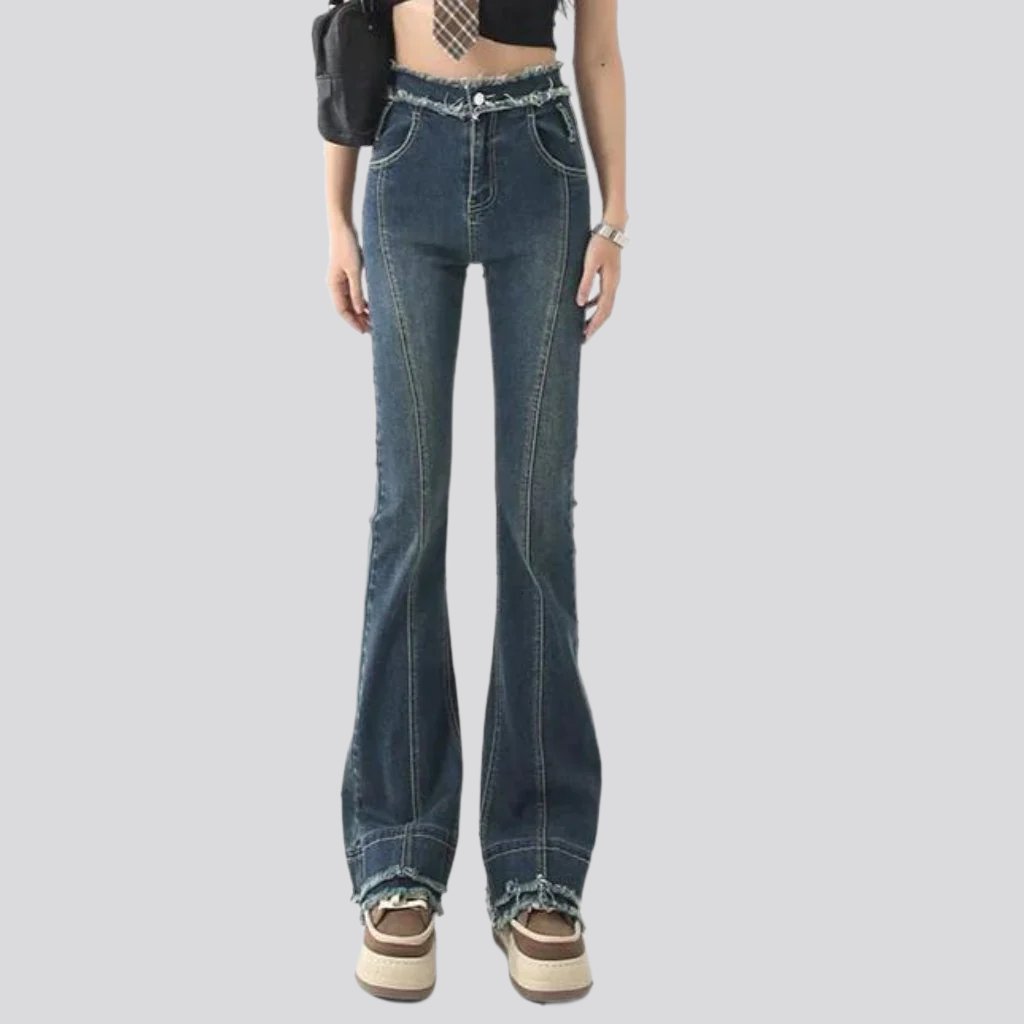 Street women vintage jeans