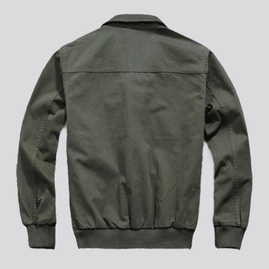 Military duty men jean jacket