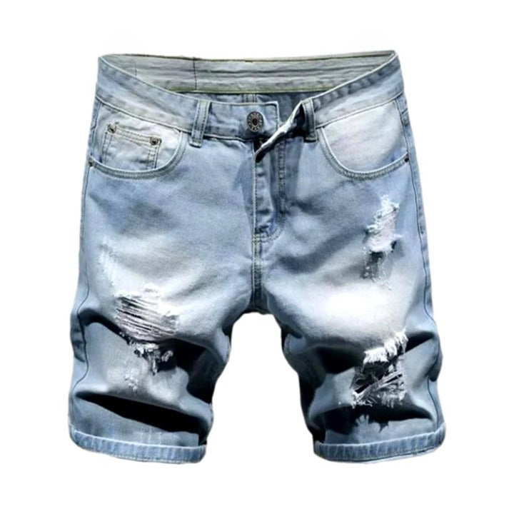 Slim jeans shorts for men