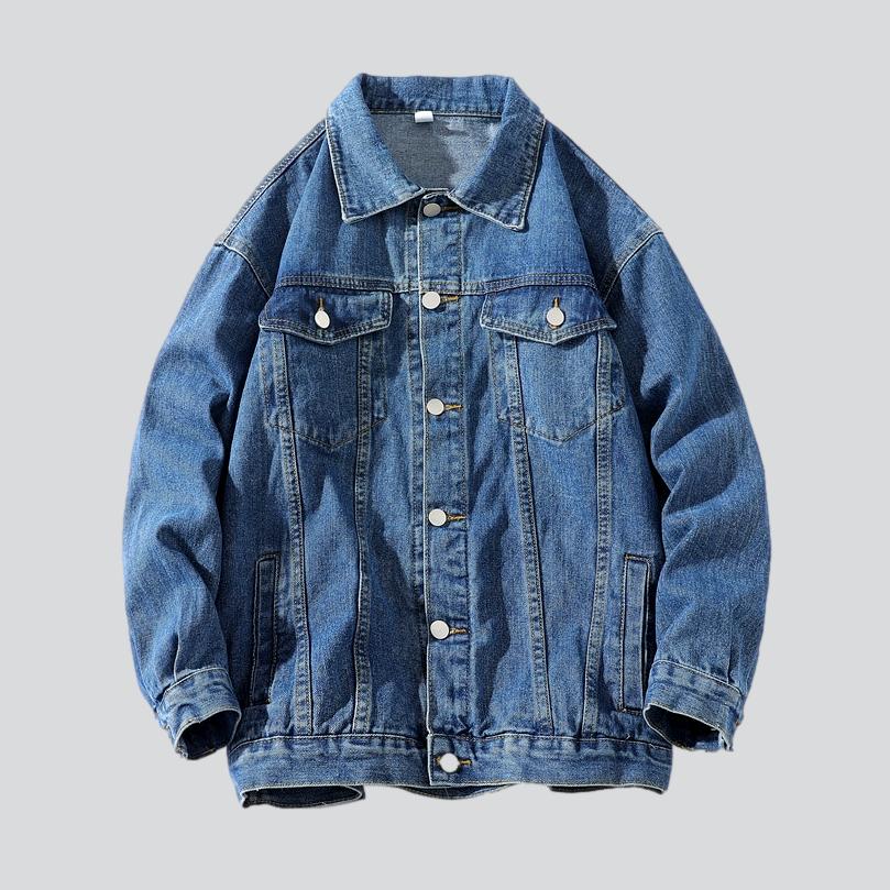 Street fashion men denim jacket