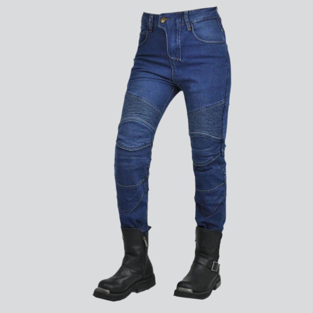 Skinny urban women biker jeans