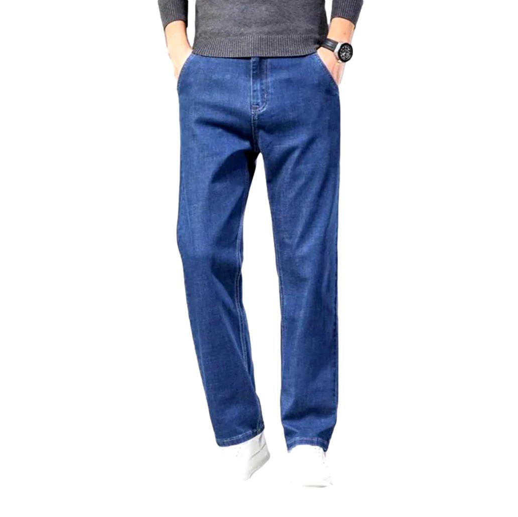 Straight-fit stretch men denim pants