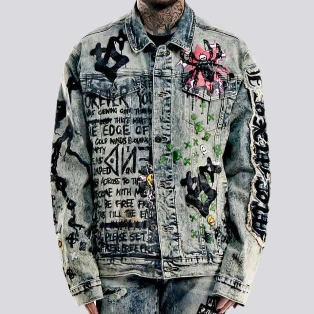 2k men denim jacket