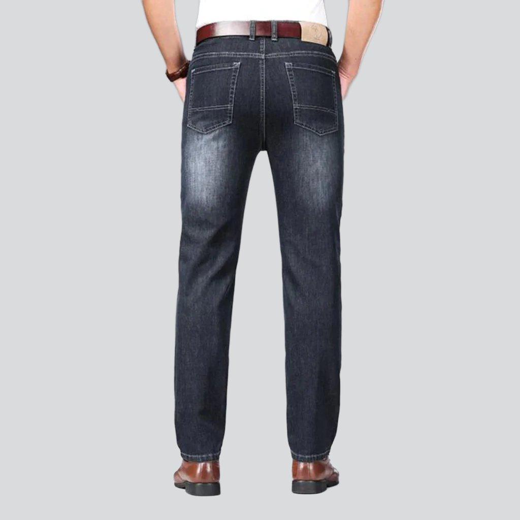 Thin business casual men jeans