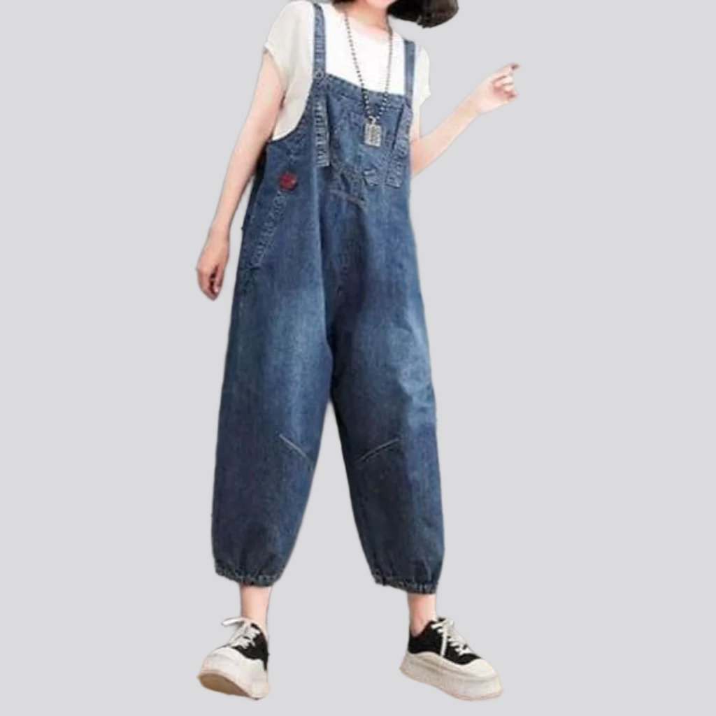 Baggy vintage women jeans jumpsuit