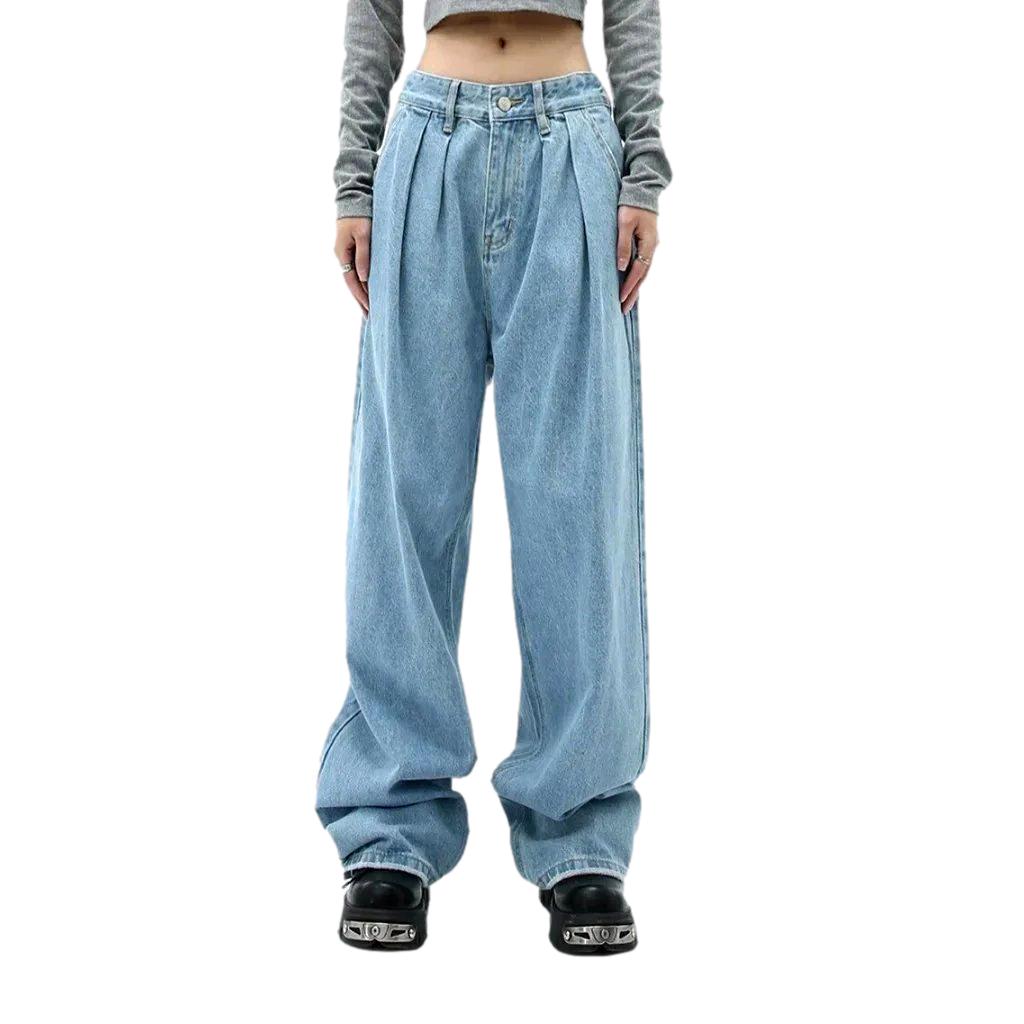 Ultra baggy stonewashed women jeans