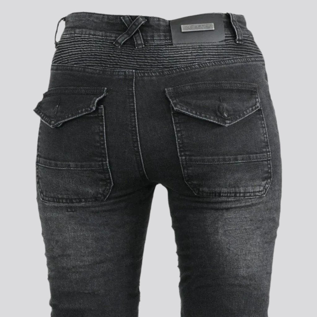 Schützende Bikerjeans für Damen