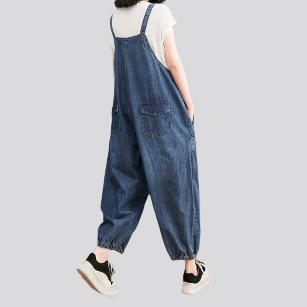 Baggy vintage women jeans jumpsuit