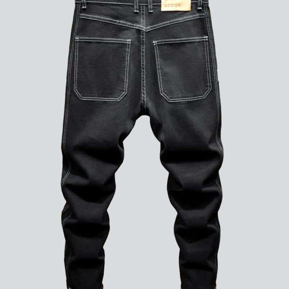 Schwarze Streetwear-Baggy-Jeans