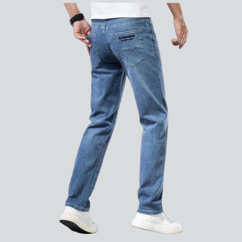 Back pocket embroidery casual jeans