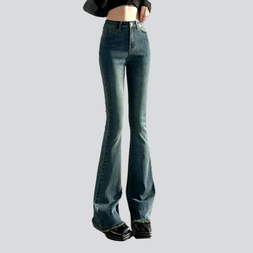 Stonewashed street jeans for women