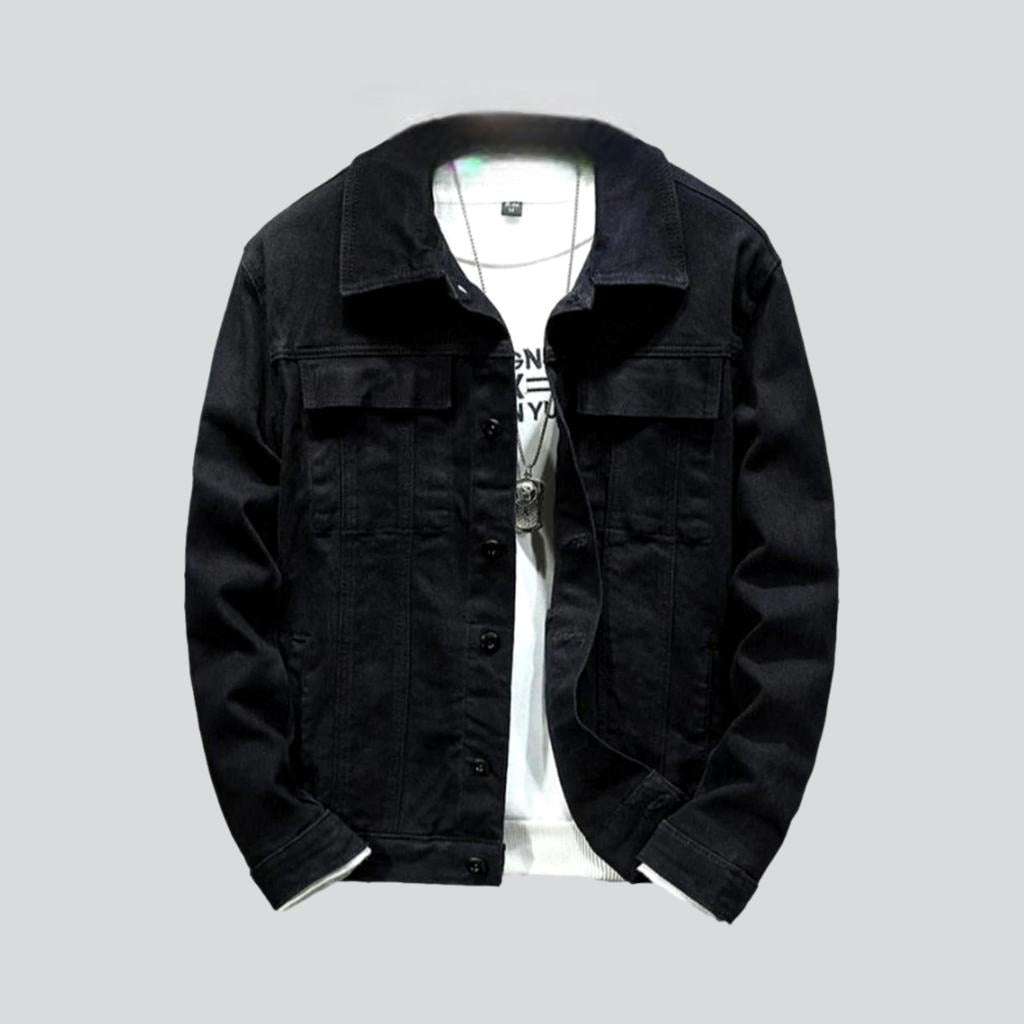 Color y2k men jeans jacket