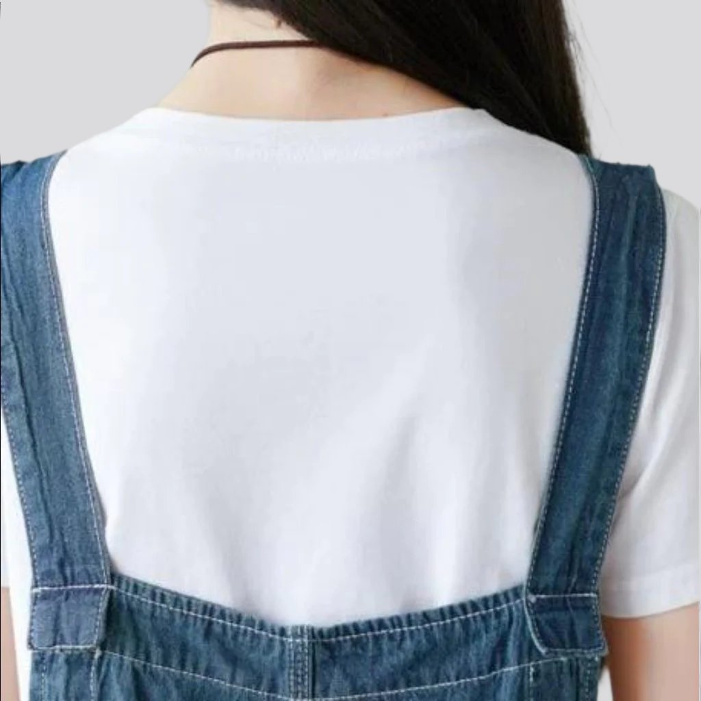 Baggy jean jumpsuit for ladies