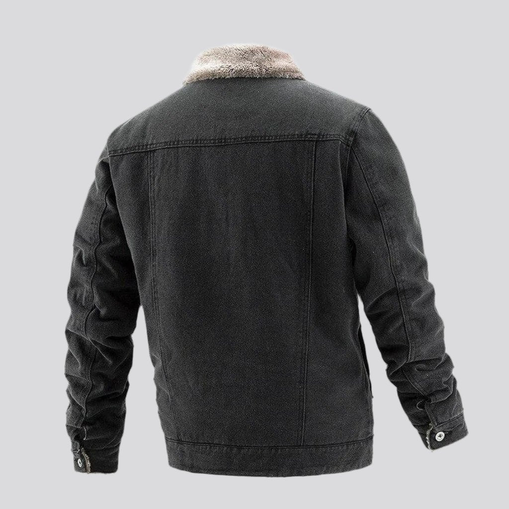 Chaqueta vaquera cálida para hombre