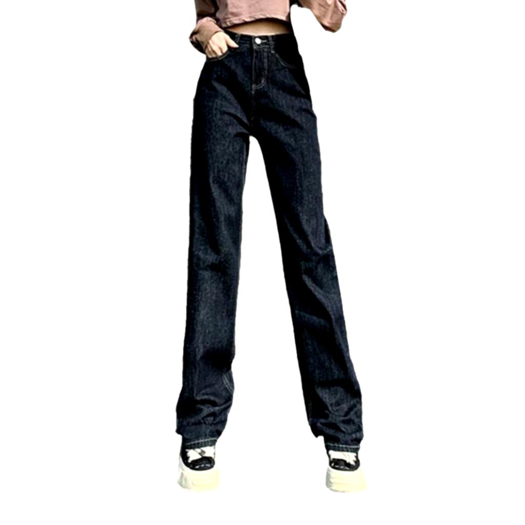 Straight-leg color women jeans