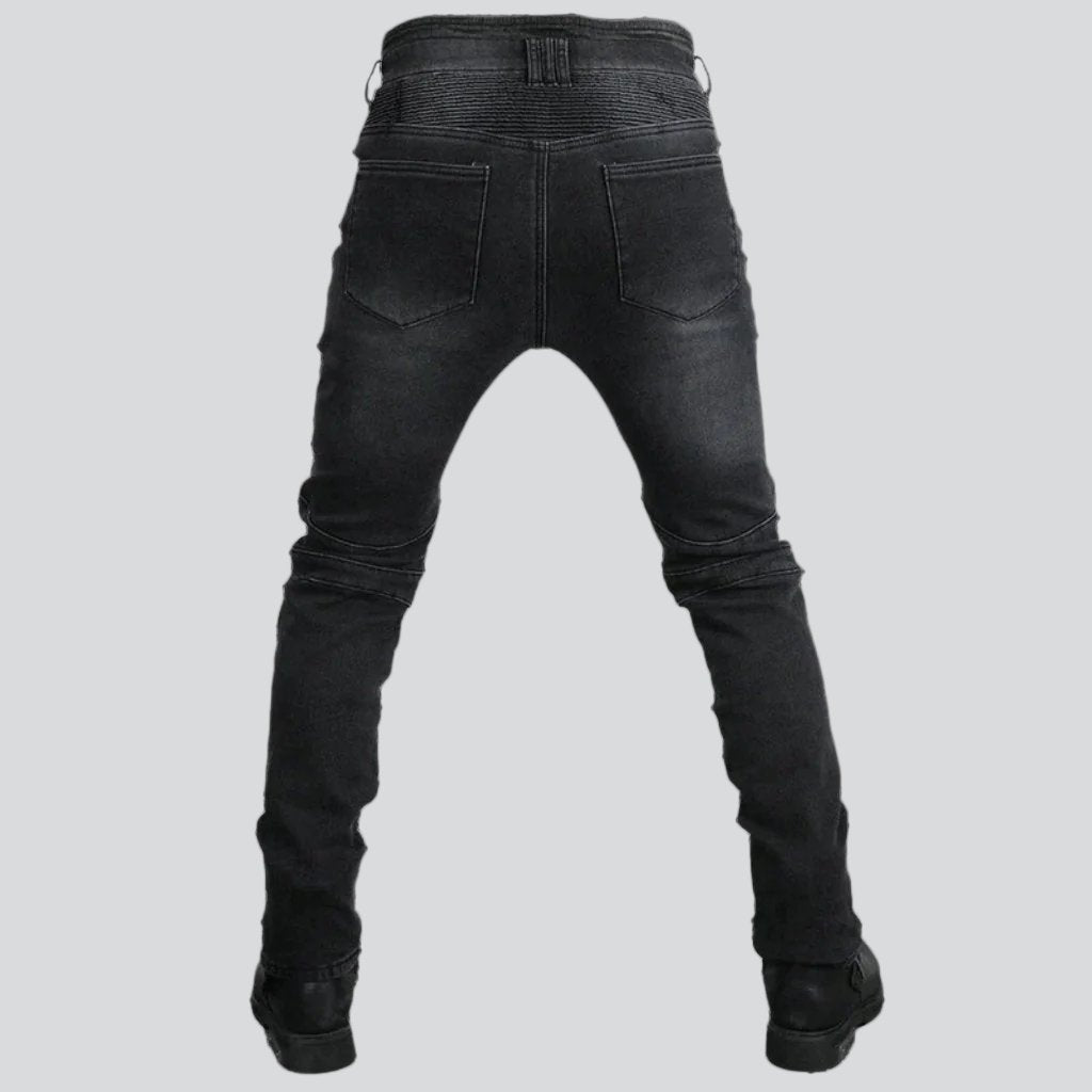 Winter Samt Herren Bikerjeans