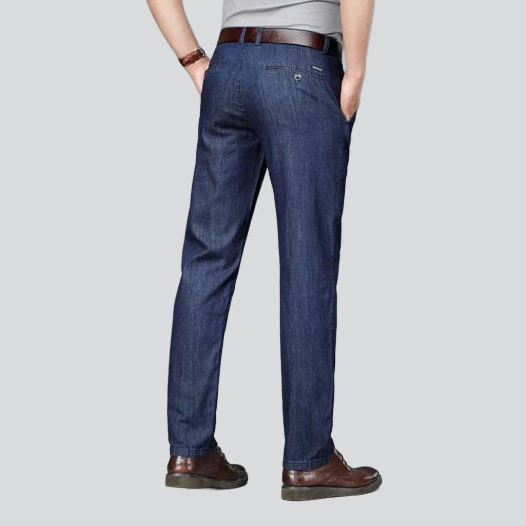 Thin business casual denim pants