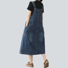 Dark wash urban denim dress