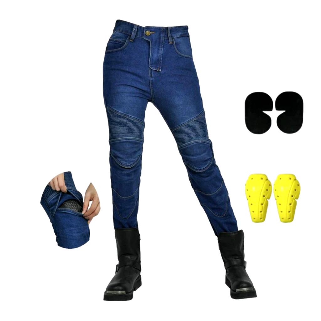 Skinny urban women biker jeans