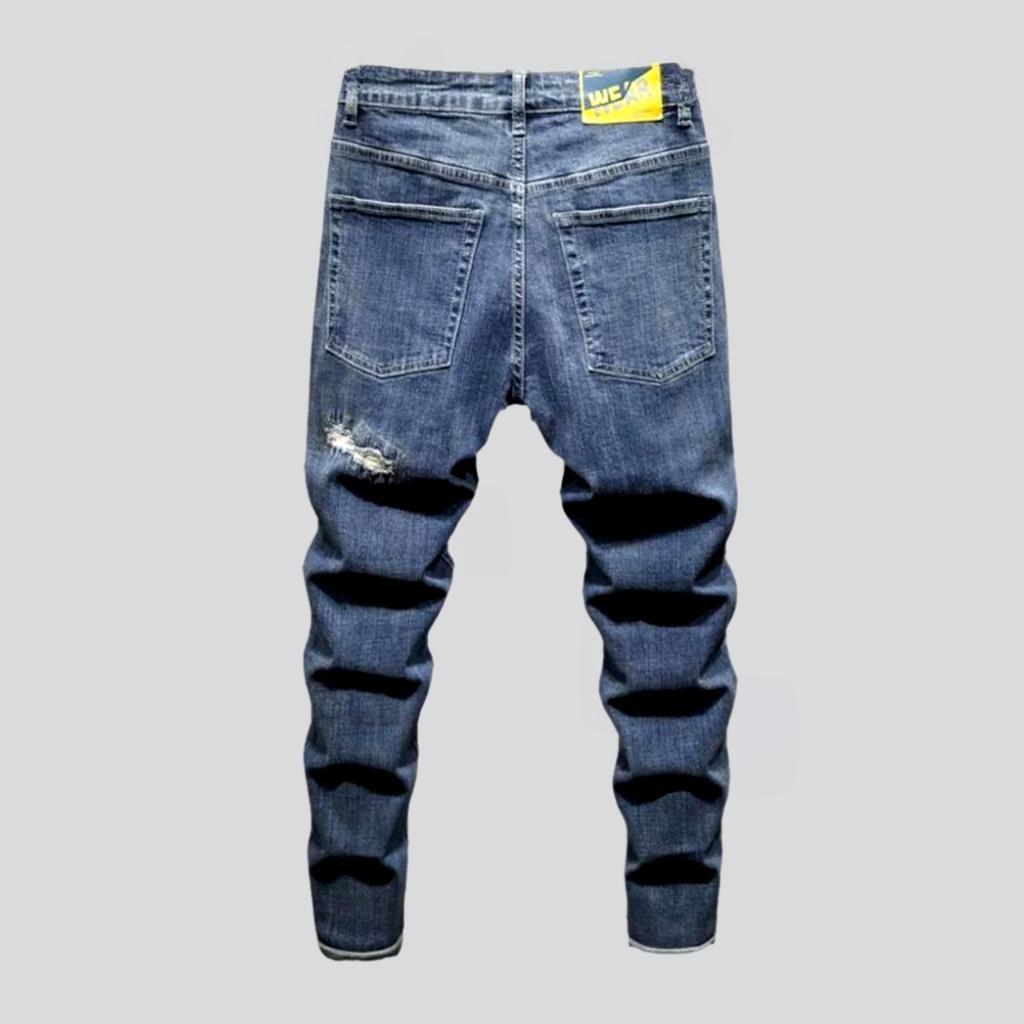 Trendy style distressed men jeans