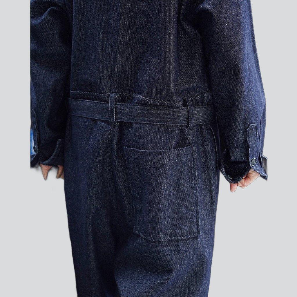 Ultra baggy women denim overall