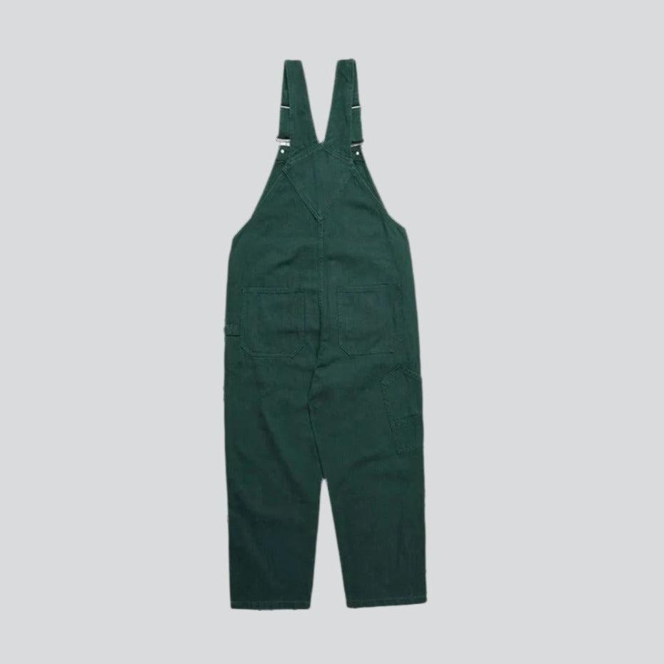 Removable pocket workwear denim dungaree