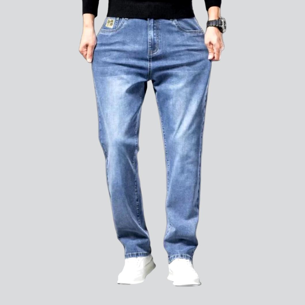 Sanded business casual men jeans