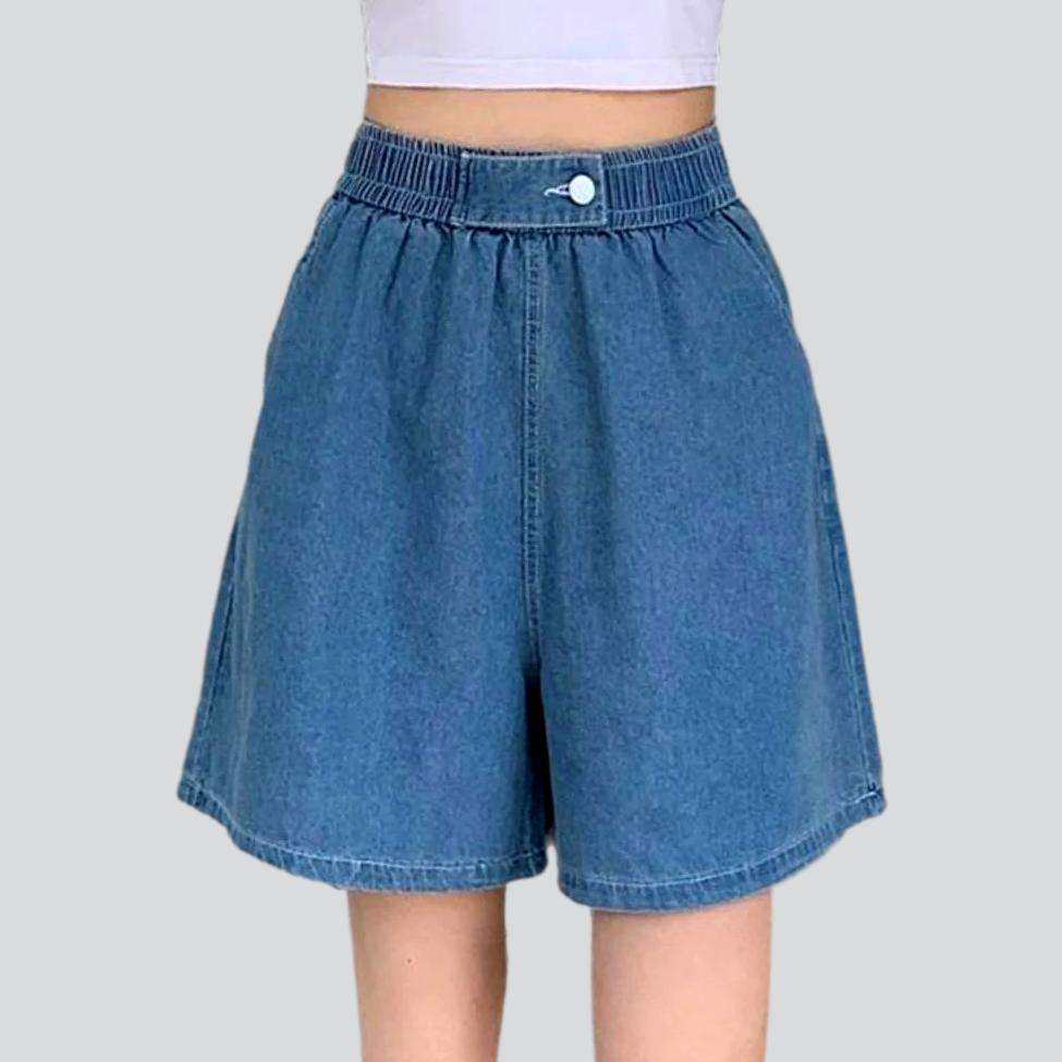 Baggy casual women denim shorts