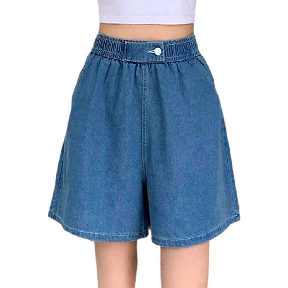 Baggy casual women denim shorts