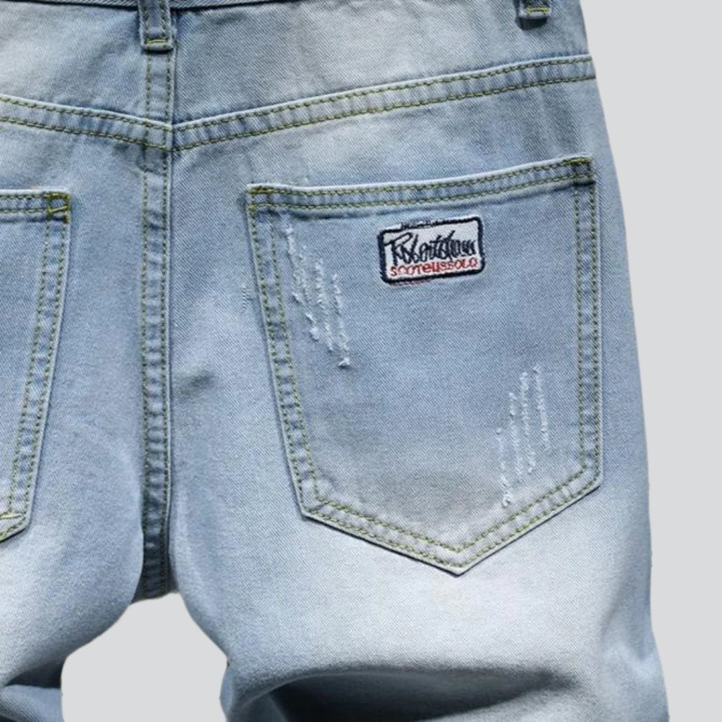 Schmale Jeans-Shorts für Herren